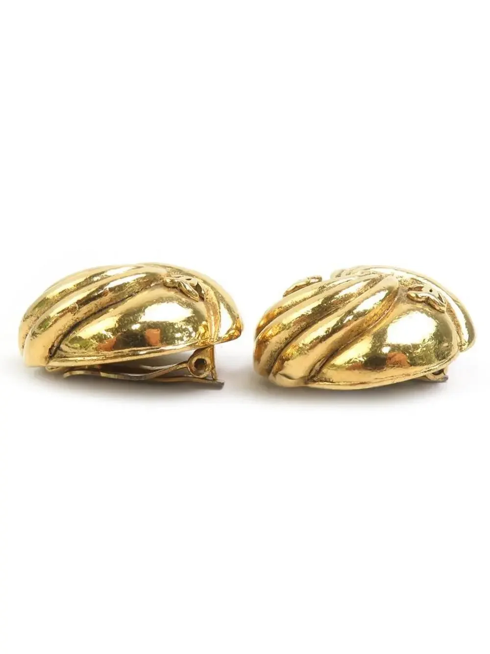 Auth Chanel Cc Logo Clip On Earrings #302858C29B